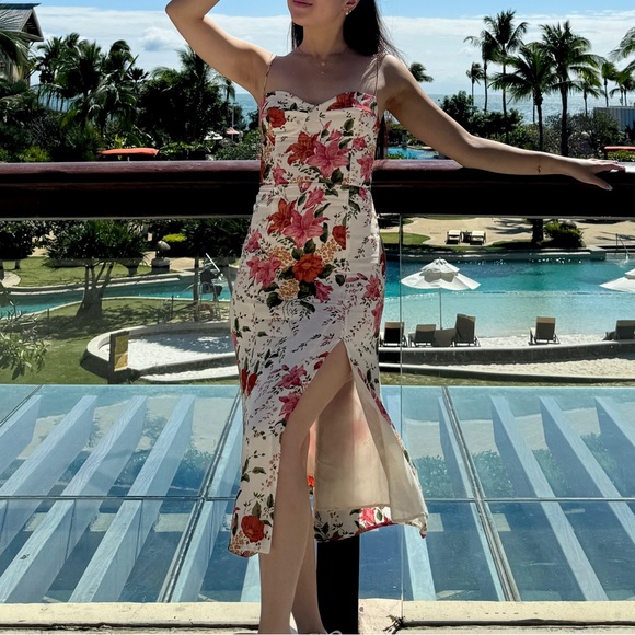 reformation juliette dress in tropique - Picture 1 of 9